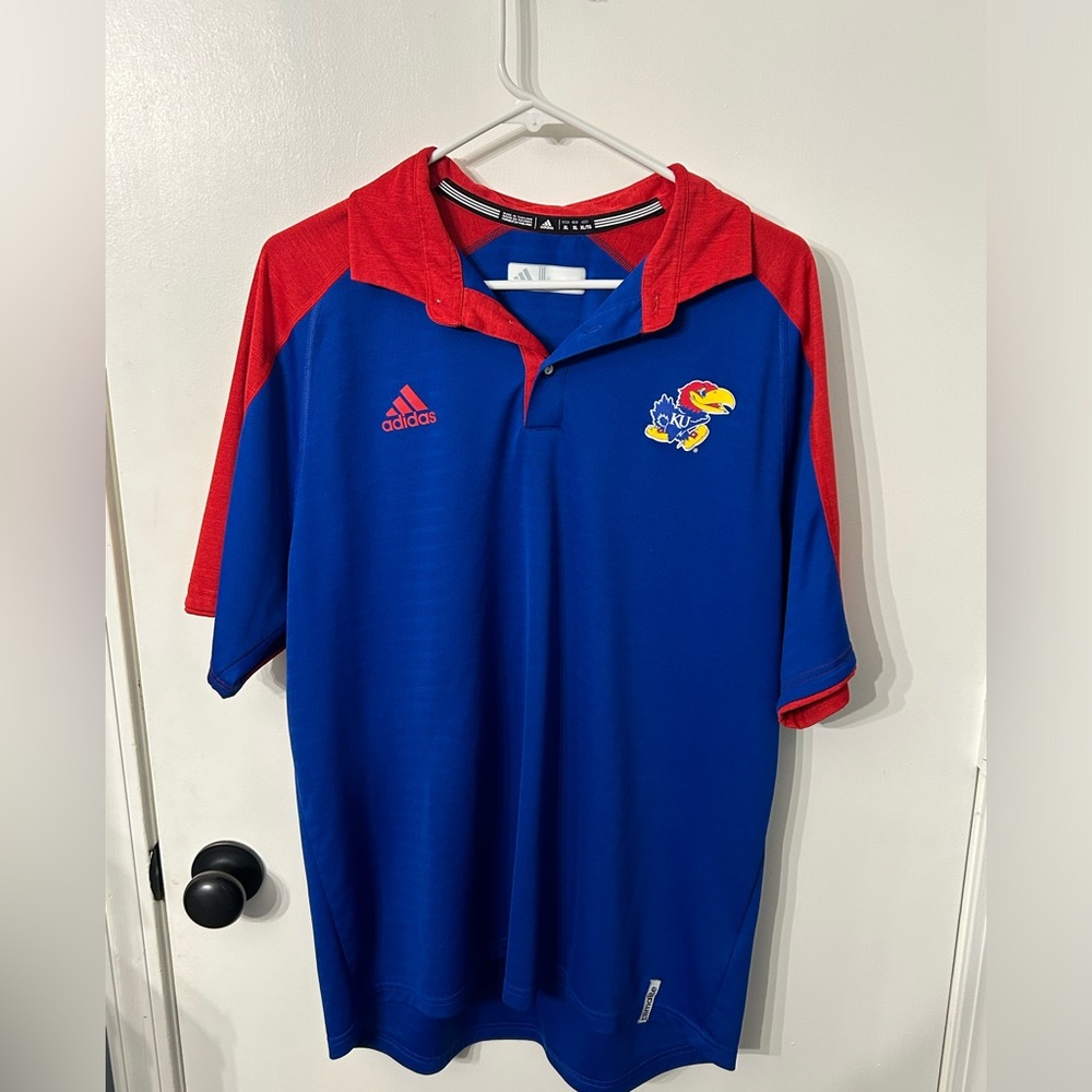 Adidas KU Jayhawks Polo Size XL